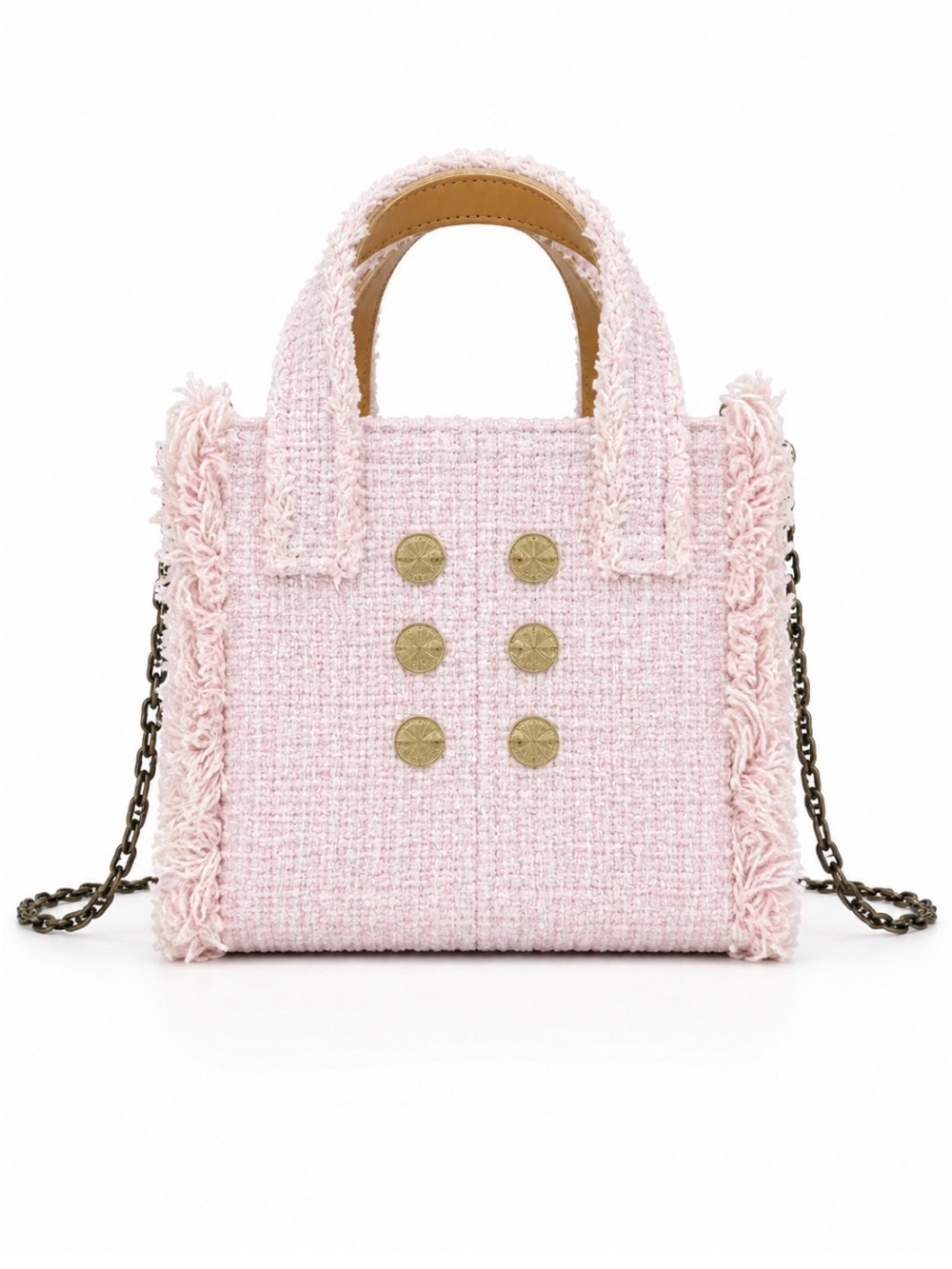 KOORELOO Tweed Top Handle Bag
